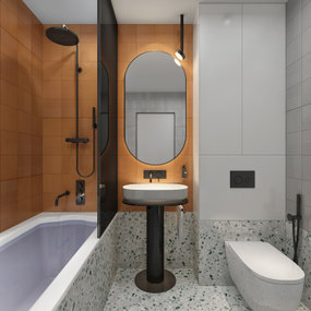现代简约卫生间浴室3d模型