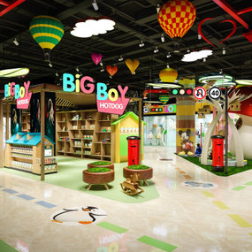 现代商场儿童区3d模型