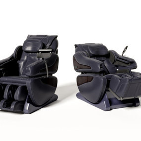 现代皮革按摩椅3d模型