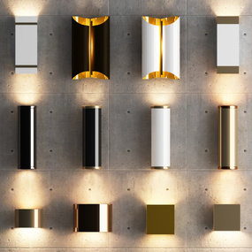 现代金属壁灯3d模型