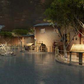中式乡村博物馆 3d模型