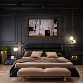 新古典简约卧室3d模型
