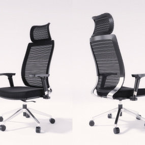 现代职员办公椅3d模型