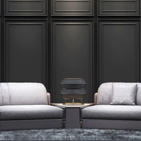 现代皮革贵宾沙发3d模型