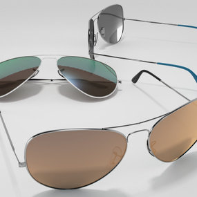 现代太阳眼镜3d模型