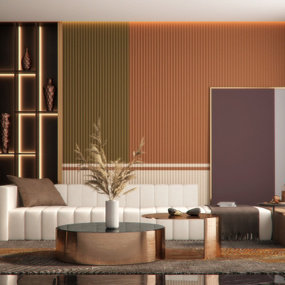 现代莫兰迪客厅沙发组合3d模型