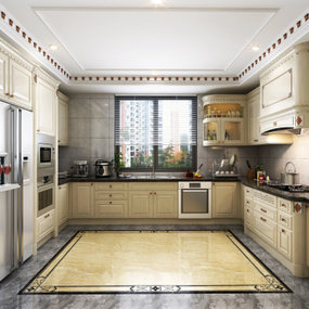 欧式厨房3d模型