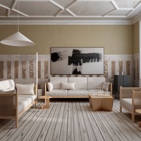 COCO LAPINE设计 北欧布艺沙发组合3d模型