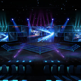 现代室内舞台会场3d模型