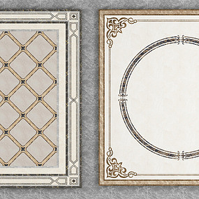 现代拼花瓷砖3d模型