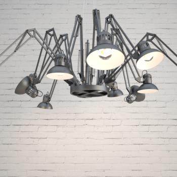 现代蜘蛛吊灯3D模型