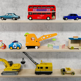 现代儿童玩具汽车3d模型
