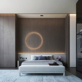 DIA丹健设计 现代卧室主人房3d模型