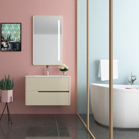 现代洗手台浴室柜3d模型