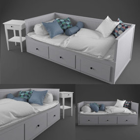现代实木儿童床3d模型