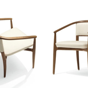 新中式实木休闲椅3d模型