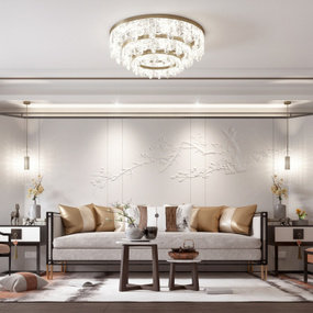 新中式客厅组合沙发3d模型