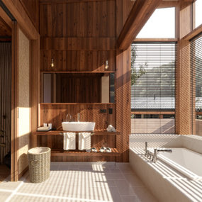 自然风卫生间浴室3d模型