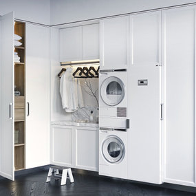 现代洗衣机衣柜3d模型