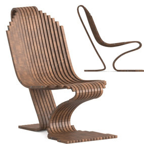 现代创意拼接休闲椅3d模型