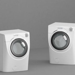 现代滚筒洗衣机3d模型