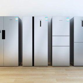 现代智能冰箱3d模型