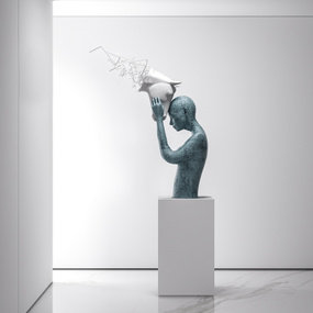 现代人物雕塑3d模型
