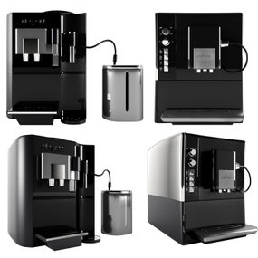 现代咖啡机饮水机3d模型