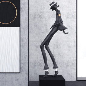 现代舞者雕塑3d模型