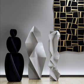 现代艺术几何图形雕塑3d模型