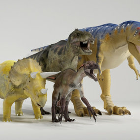 现代动物恐龙3d模型
