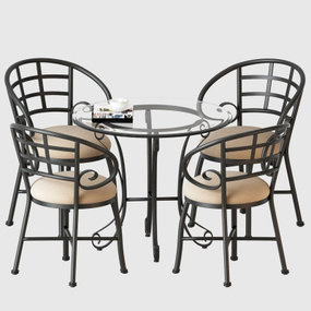 欧式铁艺休闲桌椅3d模型