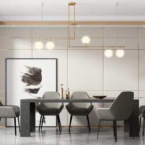 现代餐厅餐桌椅3d模型