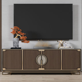 新中式实木电视柜3d模型
