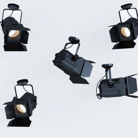 现代投影灯舞台灯3d模型