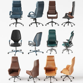现代办公椅职员椅3d模型