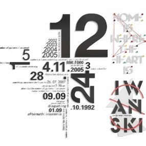 现代字母数字墙饰挂件3d模型