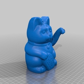 招财猫3d打印模型