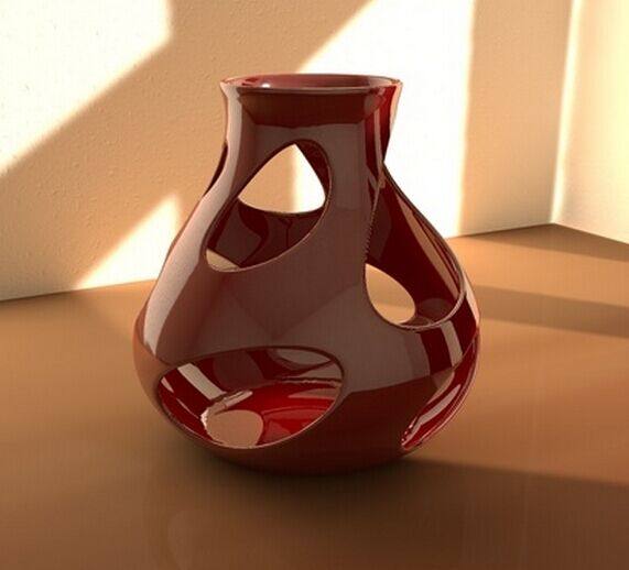 孔洞花瓶3d打印模型