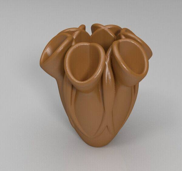 双扭花瓶3d打印模型