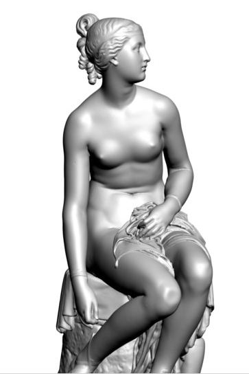 沐浴的少女3d打印模型