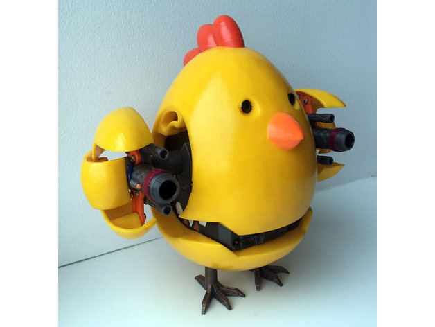 战斗鸡3d打印模型