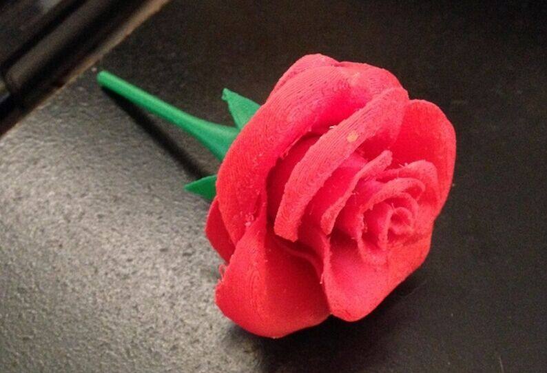 玫瑰3d打印模型