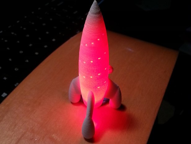 火箭装饰品3d打印模型