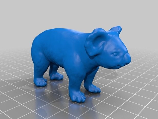 树袋熊3d打印模型