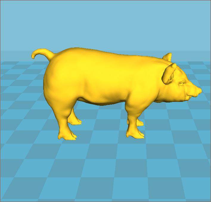 金猪3d打印模型