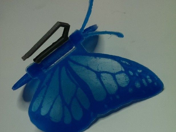 蝴蝶夹3d打印模型