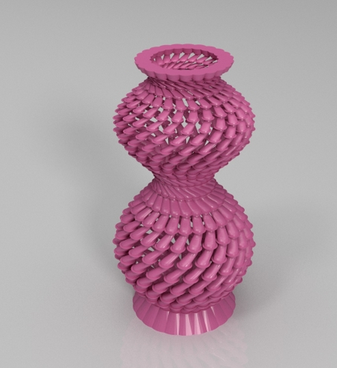 螺旋生长花瓶3d打印模型