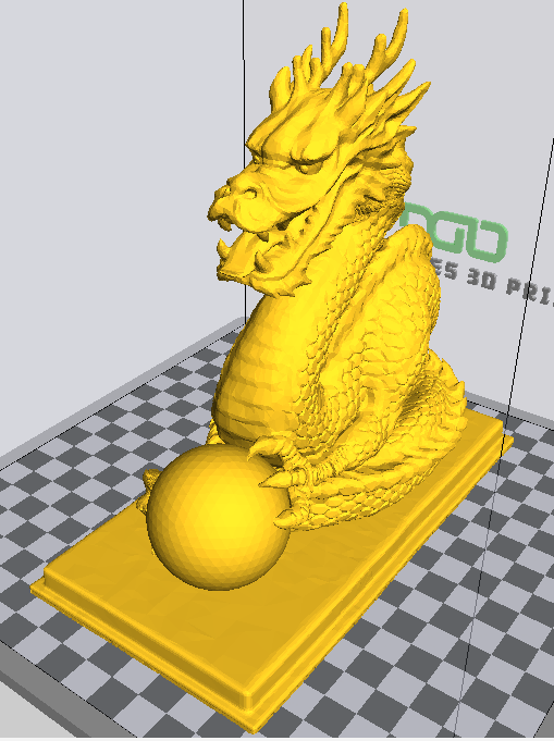 龙3d打印模型