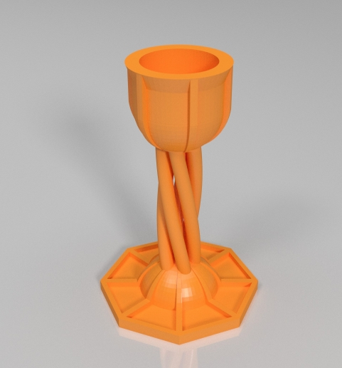 花型烛台3d打印模型